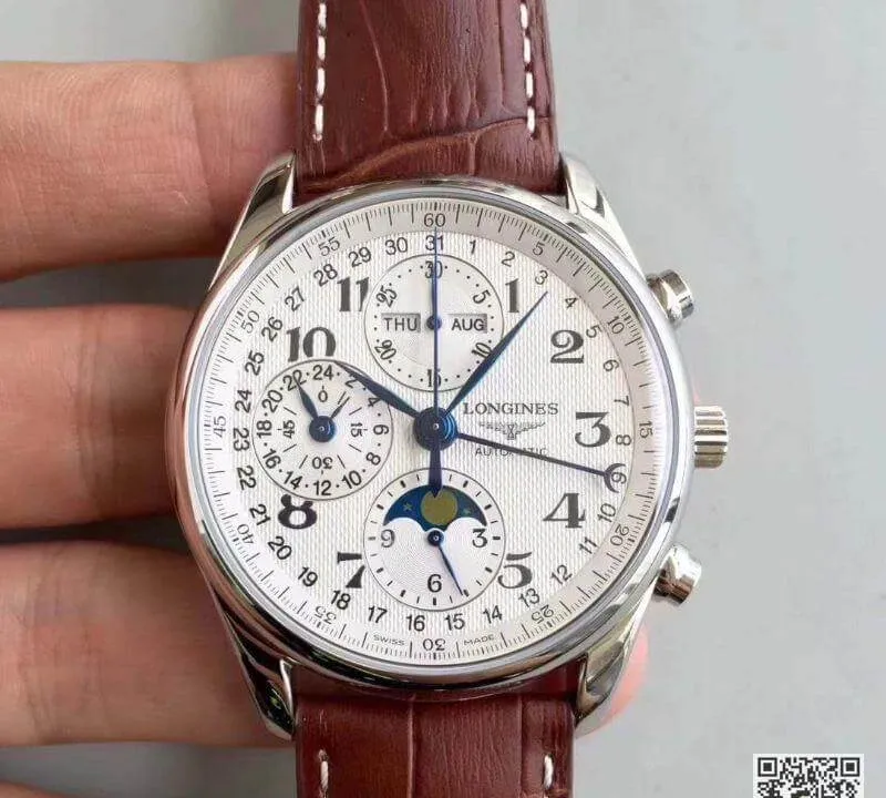 Longines Master Moonphase L2.673.4.78.3 JF factory 1:1 Best Edition Replica Watch Swiss ETA7751